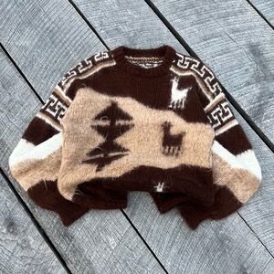 Vintage Alpaca Crewneck Sweater